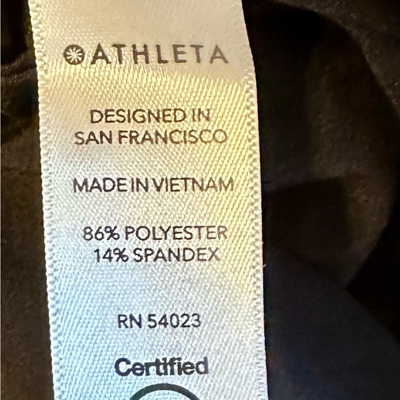 Athleta Romper Shorts Small Black Pockets Front Tie GUC - Picture 6 of 6